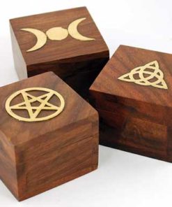 Brass Inlaid Box (various Designs)
