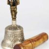 Bronze Tibetan Hand Bell and Puja Stick