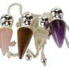 Various Stones Chambered Pendulum