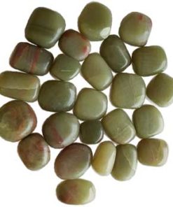 1 Lb Aragonite, Green Tumbled Stones