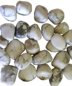 1 Lb Howlite, White Tumbled Stones