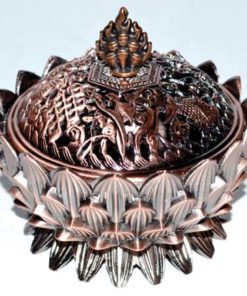 Lotus Brass incense burner