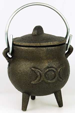 Triple Moon Cast Iron Cauldron 3"