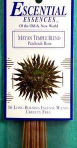 Mayan Temple Essential Essences Incense Sticks 16 Pack