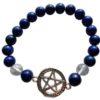 8mm Lapis- Quartz Pentagram