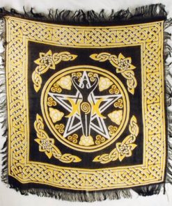 Pentagram Goddess Altar Cloth 18" X 18"