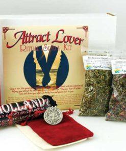 Attract Lover boxed ritual kit This Attract Lover boxed ritual kit will walk you step by step through the process of casting a ritual love spell that will bring all of the love and desire you offer back to you.