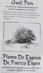 Porcupine Quill Pen