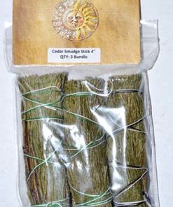 Cedar Smudge Stick 3-pack 4"