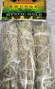 Mystic Gold Smudge Stick 3pk 4"