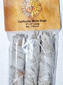 White Sage Smudge Stick 3pk 3"