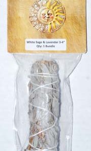 4" White Sage & Lavender Smudge Stick