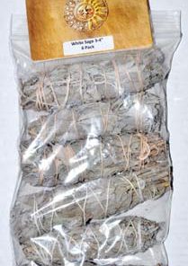 White Sage Smudge Stick 6-pack 3"+