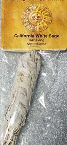 California White Sage Smudge Stick 3"