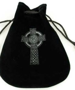 Celtic Cross Velveteen Bag
