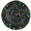 Cat And Pentagram Wall Plaque 7 1-2"