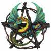 Forest Pentagram Dragon Wall Plaque 13"