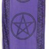 Three Pentagrams Curtain Pair 18" X 72"