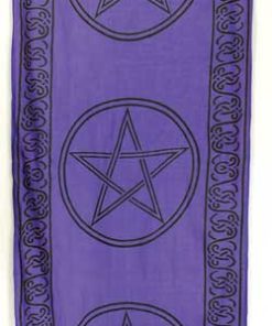 Three Pentagrams Curtain Pair 18" X 72"