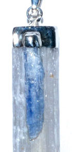 Selenite W- Kyanite Pendant