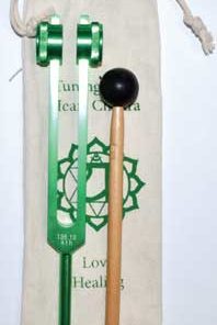 8 1-2" Heart (green) Tuning Fork