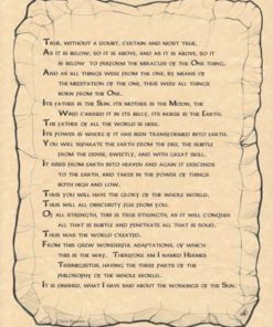 Emerald Tablet Poster