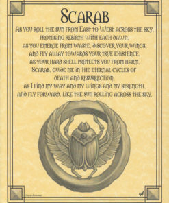 Scarab Prayer Poster
