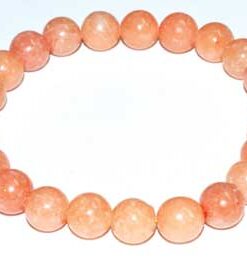 8mm Calcite, Peach Bracelet