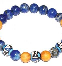 8mm Palo Santo Lapis Bracelet