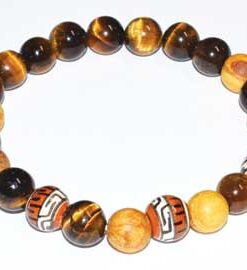 8mm Palo Santo Tiger Eye Bracelet