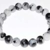 8mm Quartz, Black Rulated Bracelet