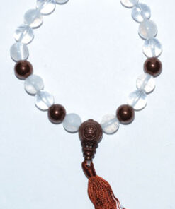 8mm Selenite- Qtz- Copper Tassel