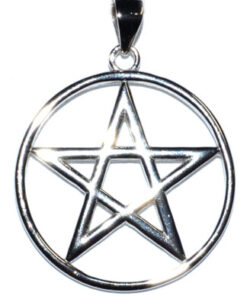 7-8" Pentagram Sterling Pendant