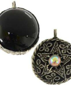 Pentagram with Black Onyx Scrying Disk